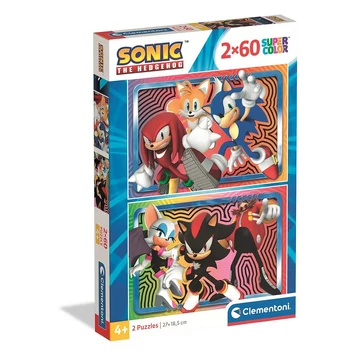 Sonic a sündisznó Fierce Rivals 2x60 db-os puzzle Clementoni Sonic a sündisznó Fierce Rivals 2x60 db-os puzzle Clementoni