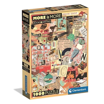 Könyvek Writing 1000 db-os Compact puzzle Clementoni Könyvek Writing 1000 db-os Compact puzzle Clementoni