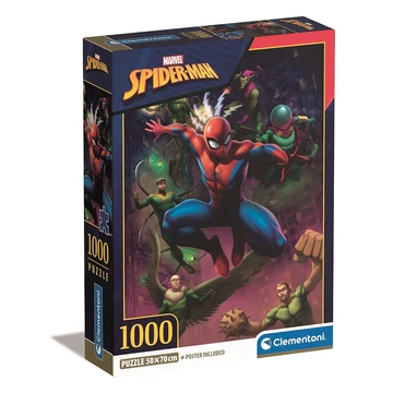 Pókember Web of Enemies 1000 db-os Compact puzzle Clementoni