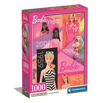 Barbie Years 1000 db-os Compact puzzle Clementoni Barbie Years 1000 db-os Compact puzzle Clementoni