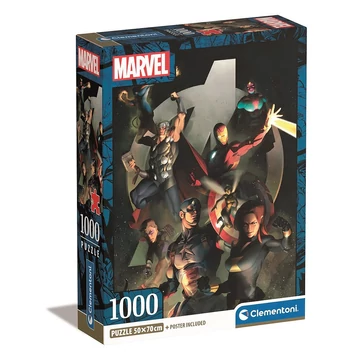 Bosszúállók Mightiest Heroes 1000 db-os Compact puzzle Clementoni Bosszúállók Mightiest Heroes 1000 db-os Compact puzzle Clementoni