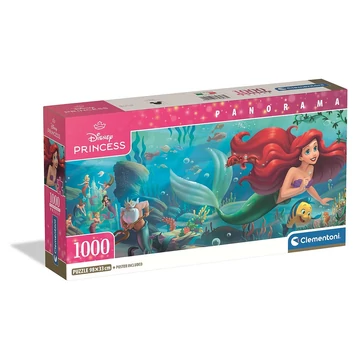 Disney Hercegnők Ariel 1000 db-os panorama Compact puzzle Clementoni Disney Hercegnők Ariel 1000 db-os panorama Compact puzzle Clementoni