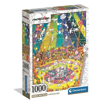 Színes Mordillo 1000 db-os Compact puzzle Clementoni Színes Mordillo 1000 db-os Compact puzzle Clementoni