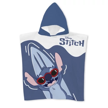 Disney Lilo és Stitch, A csillagkutya Relax strand törölköző poncsó 55x110 cm (Fast Dry)