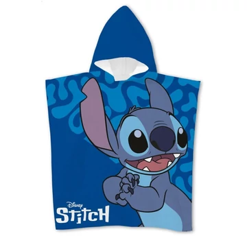 Disney Lilo és Stitch, A csillagkutya Cool strand törölköző poncsó 55x110 cm (Fast Dry)
