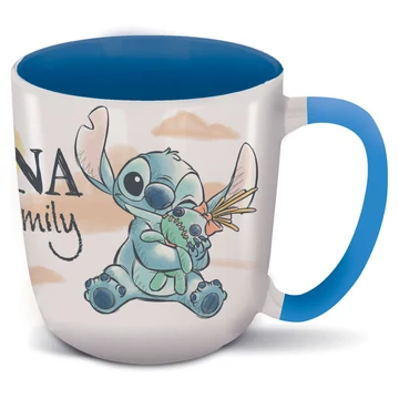 Disney Lilo és Stitch, A csillagkutya Ohana Elite porcelán bögre 380 ml (13 oz) Díszdobozban Disney Lilo és Stitch, A csillagkutya Ohana Elite porcelán bögre 380 ml (13 oz) Díszdobozban
