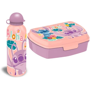 Disney Lilo és Stitch, A csillagkutya Aloha szendvicsdoboz + alumínium kulacs szett Disney Lilo és Stitch, A csillagkutya Aloha szendvicsdoboz + alumínium kulacs szett