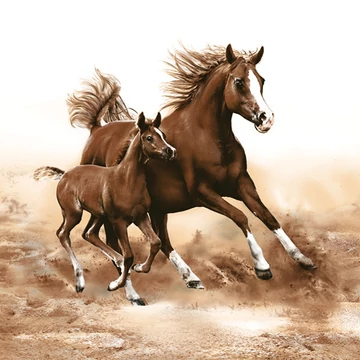Lovas Mare with Foal szalvéta 20 db-os 33x33 cm Lovas Mare with Foal szalvéta 20 db-os 33x33 cm