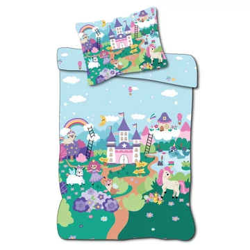 Unikornis Fairyland gyerek, ovis ágyneműhuzat 100×135cm, 40×60cm Unikornis Fairyland gyerek, ovis ágyneműhuzat 100×135cm, 40×60cm