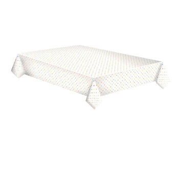 Színes Pastel Dots papír asztalterítő 120x180 cm