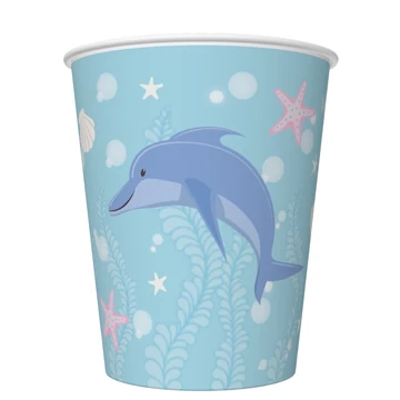 Sellő Pastel papír pohár 8 db-os 250 ml