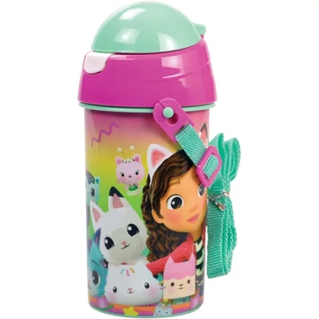 Gabi babaháza Color Fade műanyag szívószálas kulacs akasztóval 500 ml Gabi babaháza Color Fade műanyag szívószálas kulacs akasztóval 500 ml