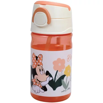 Disney Minnie Floral műanyag szívószálas kulacs akasztóval 350 ml Disney Minnie Floral műanyag szívószálas kulacs akasztóval 350 ml
