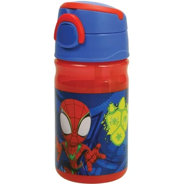 Pókember Spidey Dino Webs műanyag szívószálas kulacs akasztóval 350 ml Pókember Spidey Dino Webs műanyag szívószálas kulacs akasztóval 350 ml