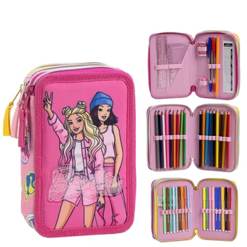 Barbie Bestie Vibes tolltartó töltött 3 emeletes Barbie Bestie Vibes tolltartó töltött 3 emeletes