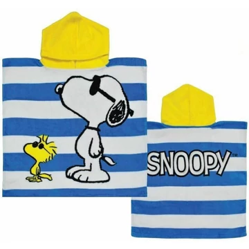 Snoopy Woodstock strand törölköző poncsó 50x100 cm