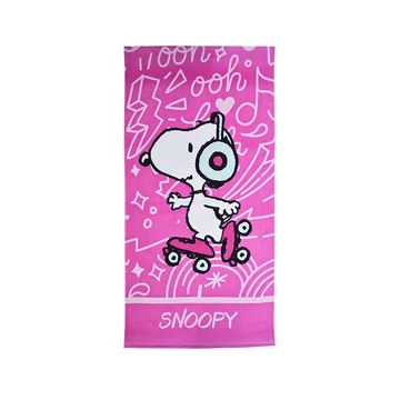 Snoopy Skate fürdőlepedő, strand törölköző 70x140cm
