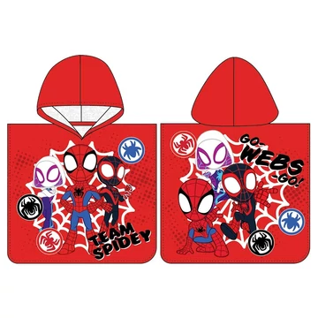Pókember Team Spidey strand törölköző poncsó 50x115 cm