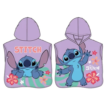 Disney Lilo és Stitch, A csillagkutya Alien Paradise strand törölköző poncsó 50x115 cm