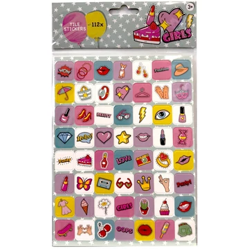 Csajos Make Up matrica szett 112 db-os