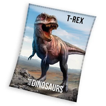 Dinoszaurusz T-Rex coral fleece polár takaró 130x170cm Dinoszaurusz T-Rex coral fleece polár takaró 130x170cm