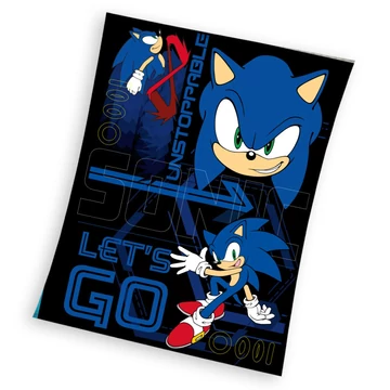 Sonic a sündisznó Unstoppable coral fleece polár takaró 130x170cm Sonic a sündisznó Unstoppable coral fleece polár takaró 130x170cm