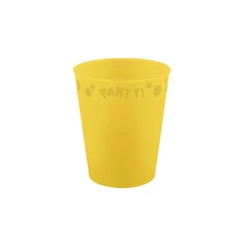 Sárga Yellow micro prémium műanyag pohár 250 ml