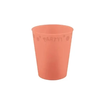 Lazacszín Pastel Salmon micro prémium műanyag pohár 250 ml