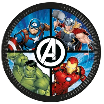 Bosszúállók Evergreen papírtányér 8 db-os 23 cm FSC Bosszúállók Evergreen papírtányér 8 db-os 23 cm FSC