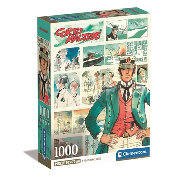 Corto Maltese Watercolors of Time 1000 db-os Compact puzzle Clementoni Corto Maltese Watercolors of Time 1000 db-os Compact puzzle Clementoni