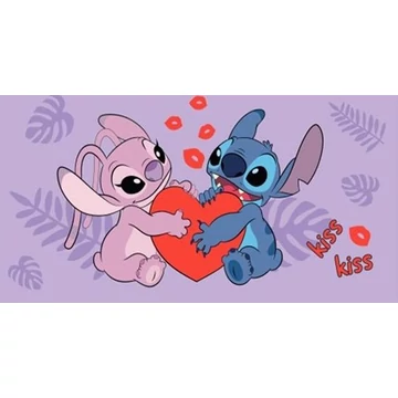 Disney Lilo és Stitch, A csillagkutya Kiss fürdőlepedő, strand törölköző 70x140cm
