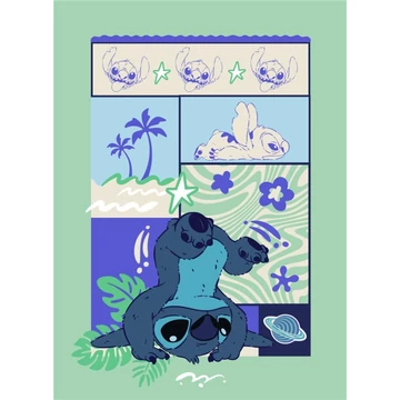 Disney Lilo és Stitch, A csillagkutya Ocean Breeze flanel takaró 110x150cm
