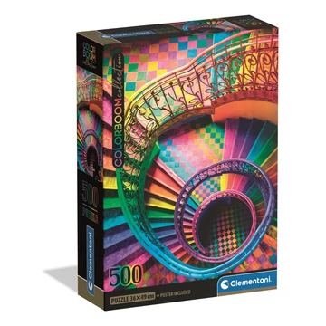 Színes lépcső Colorboom 500 db-os Compact puzzle Clementoni