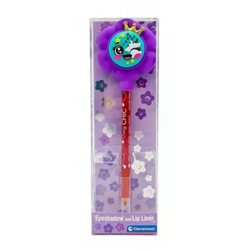 Crazy Chic Red szemhéjpúder és szájkontúr ceruza Clementoni