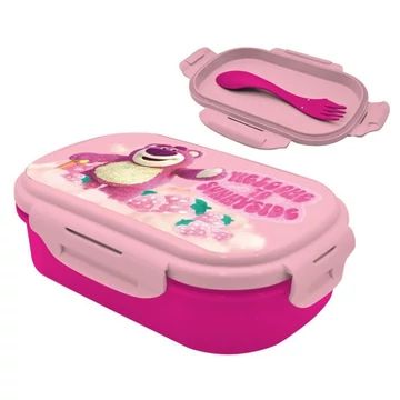 Disney Játékháború Lotso szendvicsdoboz + evőeszköz szett Disney Játékháború Lotso szendvicsdoboz + evőeszköz szett