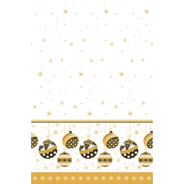 Karácsonyi Charming Baubles papír asztalterítő 120x180 cm