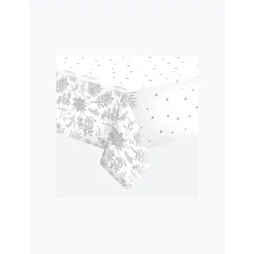 Karácsonyi Botanical Silver papír asztalterítő 120x180 cm