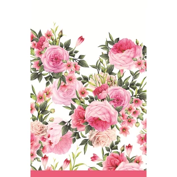 Rózsa Twigs with Leaves papír asztalterítő 120x180 cm