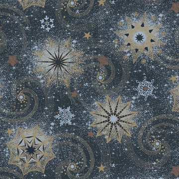 Karácsonyi Stars And Twirls Navy szalvéta 20 db-os 33x33 cm