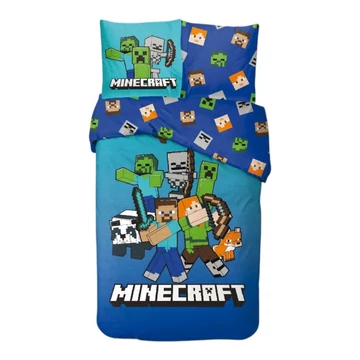 Minecraft Block World ágyneműhuzat 140×200cm, 65x65 cm Minecraft Block World ágyneműhuzat 140×200cm, 65x65 cm