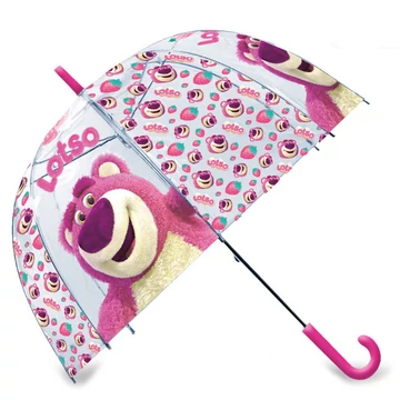 Disney Játékháború Lotso Strawberry gyerek átlátszó esernyő Ø70 cm