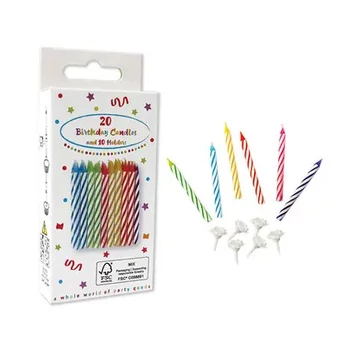 Colorful Happy Birthday tortagyertya, gyertya szett 20 db-os Colorful Happy Birthday tortagyertya, gyertya szett 20 db-os