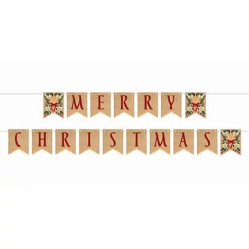 Merry Christmas Brown Bow felirat 250 cm Merry Christmas Brown Bow felirat 250 cm