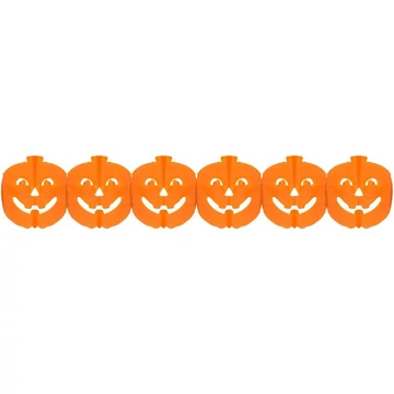 Halloween Tök papír girland 300 cm