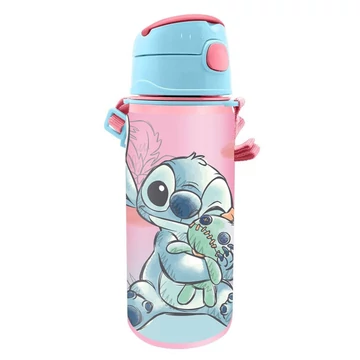 Disney Lilo és Stitch, A csillagkutya Cheeky alumínium szívószálas kulacs akasztóval 600 ml Disney Lilo és Stitch, A csillagkutya Cheeky alumínium szívószálas kulacs akasztóval 600 ml