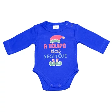 Hosszú ujjú baba body karácsonyi mintával