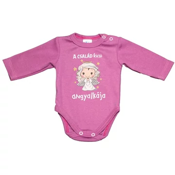 Hosszú ujjú baba body karácsonyi mintával