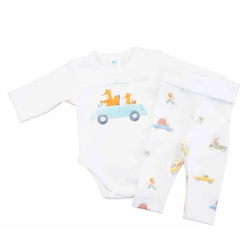 2 részes szett Autós mintával