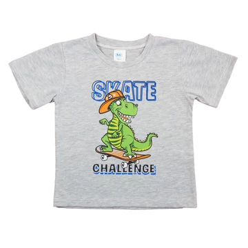 Rövid ujjú fiú póló dinoszauruszos mintával