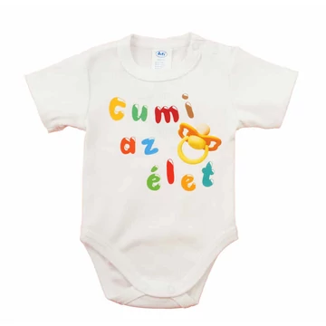 Feliratos rövid ujjú baba body Feliratos rövid ujjú baba body